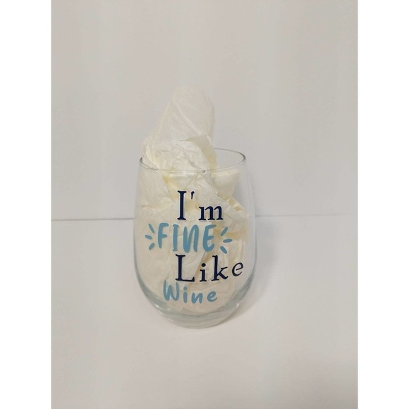 WINE glass *D - Picture 2 of 2